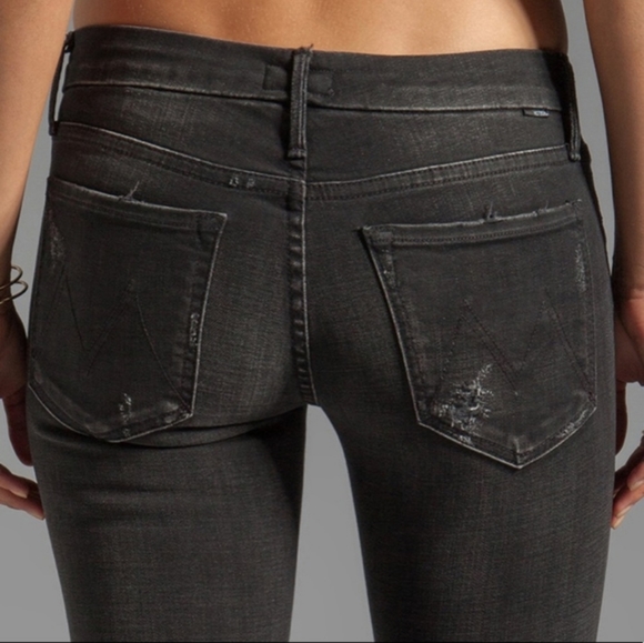 MOTHER The Looker Denim Jeans in Destroyed Ride. - Picture 3 of 16